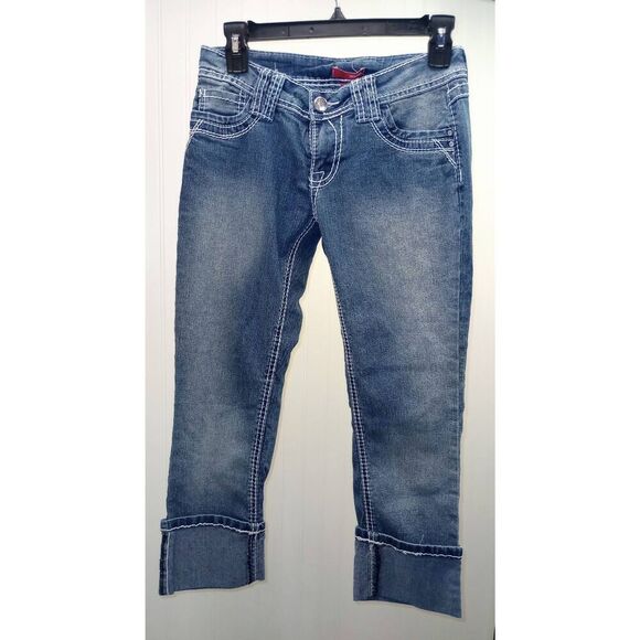 Bongo denim cuffed crop, Capri  size 5 - Picture 1 of 4